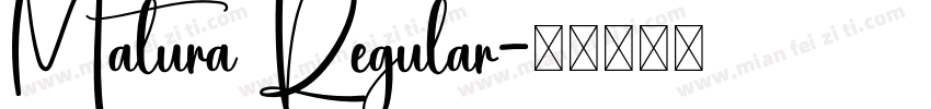 Matura Regular字体转换